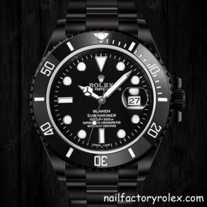 NAIL Rolex Submariner Rolex Calibre 2836 116610 Men's Black Dial Hands and Markers