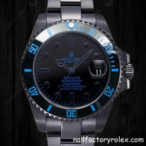 NAIL Rolex Submariner BLSTEALTH Rolex Calibre 2836/2813 Men's Hands and Markers Automatic Fake